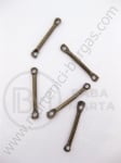 Element de conectare metalic 15x2mm bronz negru 50 buc 3567