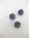 Mărgele Shamballa de 10 mm. violet 1 buc. 308197