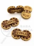 Margele 16.5x29.5mm imitație lemn gaură 1.4mm 40g 311371
