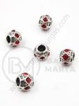 Mărgele metalice 11x9mm, pachet 1, 2 buc. 309592
