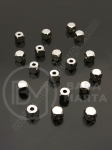 Mărgele 4x4mm OȚEL (304) gaură 1.5mm 1 pachet 10 buc 307914