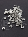 Mărgele 5x2mm OȚEL color argintie 1 pachet 10 buc 305790