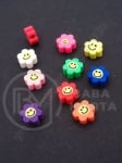 Mărgele FIMO pentru flori 9~10x4~5mm, gaură mixtă 1.5mm, 1 pachet, 10 buc. 312707