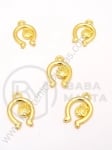 Pandantiv potcoavă cu buburuza 17x11mm color aurie 1 pachet 10 buc 306147