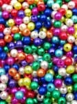 Mărgele din plastic 5mm, gaură mixtă 1.5mm, 1 pack 40g ~600 pcs 312851