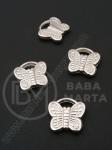 Pandantiv SSV fluture 16x18mm culoare argintiu 1 pachet 40 buc 318498