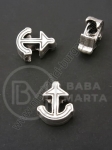 Margele metallice ancoră 15x13x6mm color argintie gaură 4mm 1 pachet 5 buc 306383