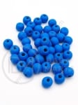 Bilă de lemn 8x7mm gaură albastră ~3mm 1 paquet 40g ~215 buc 321320