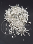 Tijă de sticlă transparentă cu centru argintiu 2x2mm 1 pachet 40g 331512