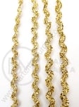 Bandă de lame 2.5 mm aurie zig-zag ~33 meters 411136