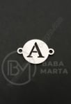 Element de conectare litera A steel 13x18x1mm hole 1.5mm 1 buc 305592