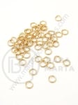 Inel 4x0.7mm steel placat cu aur 1 pachet 20 buc 307678