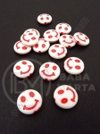 Monedă smile 14x4mm roșu 1 pachet 40g ~67 buc 312533