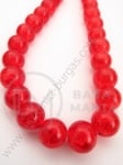 Bilă de vitola 10mm red craquelat 80cm ~85 buc 1 buc 343197