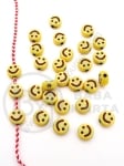 Mărgele 7x4mm smile galben gaură 1.6mm 1 pachet 40g ~300 buc 312792