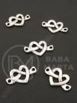 Element de conectare 23x14.5mm color argintie 10 buc 308854
