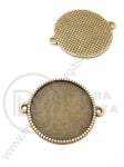 Element de conectare 34x27.5x2mm bronz antique mounting base 25mm 1 pachet 5 buc 306202