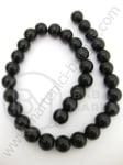 Mărgele de sticlă neagră 10 mm. ~33 buc. Prima dată. 343053
