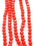 Cristal 4x3mm roșu deschis curcubeu solid 1 bucată 41cm ~120 bucăți 342258