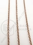 Lanț (alamă) 2x1.5x0.5mm color cupru NF 1 metru 301261