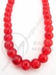 Bilă de vitola 6mm craquelat roșu 80cm ~140 buc 1 buc 343174