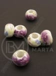Mărgele de porțelan 13x9mm pictate 1 buc 335226