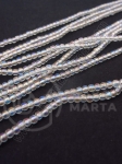 Sticlă 2.5 mm transparent AB gaură 0.7 mm prima parte 35.5 cm ~175 buc 343801
