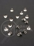 Pandantiv metalic cu pălărie 5,5x6mm, culoare argintie, 1 pachet, 10 buc. 301865