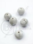 Bilă de mărgele din silicon 15mm gaură 2mm 1 paquet 5 buc 317069