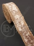 Bandă de pânză de sac cu bandă textilă width 25mm - length ~2 meters 1 rollă 462020