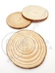 Bloc de lemn rotund 70~80x~6mm 2 pieces 182199