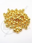 Mărgele SSB aurii 5mm gaură 1.4mm 1 pachet ~250 buc 318667