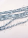 Mărgele de sticlă 2.5mm transparente AB gaură 0.7mm 1 bucată 35.5cm ~175 bucăți 343804