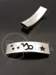Semn zodiacal Capricorn OȚEL 40x12mm gaură 10x3mm 1 buc 305643