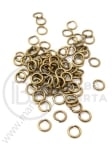 Inel metalic din bronz antic, 4 mm. 200 buc. 301059