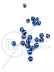 Mărgele ochi albastru 5mm gaură 1.4mm 50 buc 311643