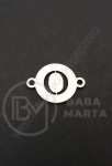 Element de conectare litera O steel 13x18x1mm hole 1.5mm 1 buc 305606