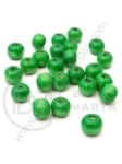 Bilă de lemn 8x7mm verde gaură 3mm 1 paquet 40g ~230 pcs 321173