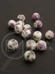 Bilă de porțelan 8mm vopsită gaură 2mm 5 buc 335046