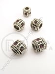 Mărgele metalice cristal 11x9mm, gaură 5mm, 1 buc. 309415