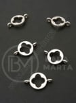 Element de conectare metalic 16x10mm color argintie 1 pachet 20 buc 306381