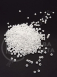 Mărgele de sticlă 1,8~2,0 mm calitate alb mat 1, 1 pachet 40 g ~3500 buc 331654
