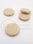 Mărgele din lemn 25x5mm natural, gaură 2mm, 10 buc. 321239