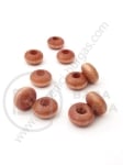 Șaibă din lemn 13~14 x ~7mm brown open hole 5.5mm 1 pachet 50 buc 321197