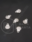 Pandantiv coajă OȚEL 8x6x0.6mm 1 pachet 20 buc 305665