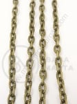 Lanț metalic 5x3.5x1mm gravat color bronz antic 1 metru 302123