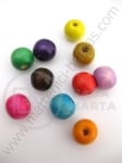 Bilă de lemn 12x11mm Mix 1 pachet 40g ~72 buc 321345