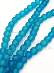 Mărgele de sticlă 8mm albastru mat 80cm ~105 bucăți 1 bucată 343800
