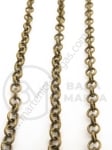 Lanț metalic 4x1mm culoare bronz antic 1 metru 301254