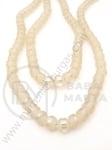 Şir de mărgele cristaline 3x3.5mm galvanizat 1 brad ~150 buc ~48cm 342347